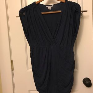 Motherhood Navy Cap Sleeve Top